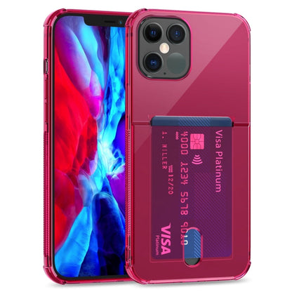 TPU Transparent Protective Case with Card Slots, For iPhone 12 Pro, For iPhone 12 Pro Max