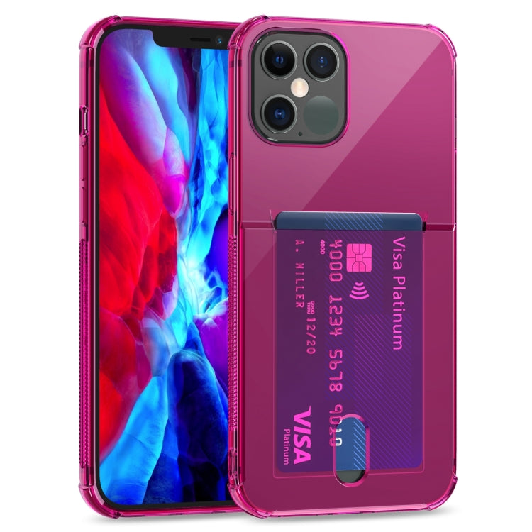 TPU Transparent Protective Case with Card Slots, For iPhone 12 Pro, For iPhone 12 Pro Max