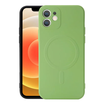 Liquid Silicone Full Coverage Shockproof Magsafe Case, For iPhone 12, For iPhone 12 mini, For iPhone 12 Pro Max, For iPhone 12 Pro