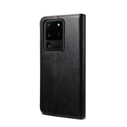Simple Wax Crazy Horse Texture Horizontal Flip Leather Case with Card Slots & Wallet, For Samsung Galaxy S20 UItra, For Samsung Galaxy S20 FE, For Samsung Galaxy S20 Plus