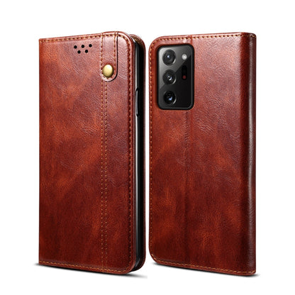 Simple Wax Crazy Horse Texture Horizontal Flip Leather Case with Card Slots & Wallet, For Samsung Galaxy S20 UItra, For Samsung Galaxy S20 FE, For Samsung Galaxy S20 Plus