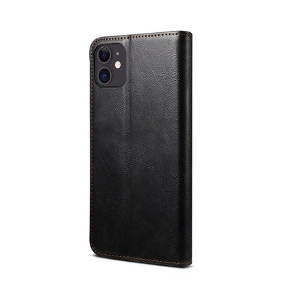 Simple Wax Crazy Horse Texture Horizontal Flip Leather Case with Card Slots & Wallet, For iPhone 11, For iPhone 11 Pro, For iPhone 11 Pro Max, For iPhone 12 mini, For iPhone 12 / 12 Pro, For iPhone 12 Pro Max