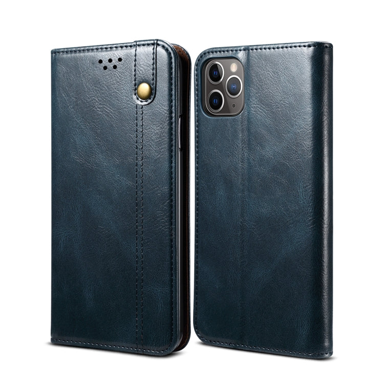 Simple Wax Crazy Horse Texture Horizontal Flip Leather Case with Card Slots & Wallet, For iPhone 11, For iPhone 11 Pro, For iPhone 11 Pro Max, For iPhone 12 mini, For iPhone 12 / 12 Pro, For iPhone 12 Pro Max