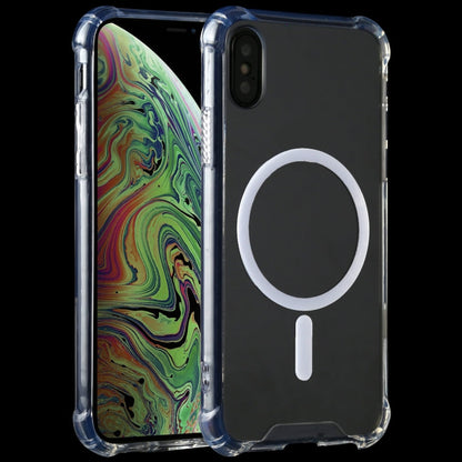 For iPhone XR Clear Four-corner Airbag Magnetic Shockproof Protective Magsafe Case, For iPhone XR, For iPhone XS Max