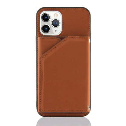 Skin Feel PU + TPU + PC Back Cover Shockproof Case with Card Slots & Holder & Photo Frame, For iPhone 11 Pro Max, For iPhone 12 mini, For iPhone 12 / 12 Pro, For iPhone 12 Pro Max