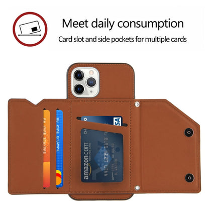 Skin Feel PU + TPU + PC Back Cover Shockproof Case with Card Slots & Holder & Photo Frame, For iPhone 11 Pro Max, For iPhone 12 mini, For iPhone 12 / 12 Pro, For iPhone 12 Pro Max