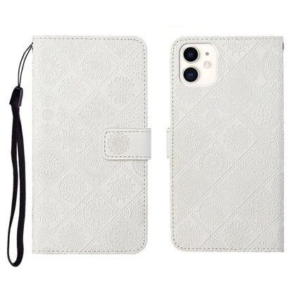 Ethnic Style Embossed Pattern Horizontal Flip Leather Case with Holder & Card Slots & Wallet & Lanyard, For iPhone 12, For iPhone 12 Mini, For iPhone 12 Pro Max