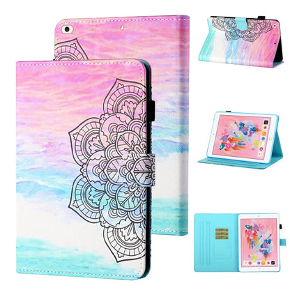 Coloured Drawing Stitching Horizontal Flip Leather Case with Holder & Card Slot & Sleep / Wake-up Function, For iPad Pro 11 (2020) / (2018), For iPad 10.2 2021 / 2020 / 2019 / Air (2019), For iPad Air / Air 2 / 9.7 (2017) & (2018)                      ...