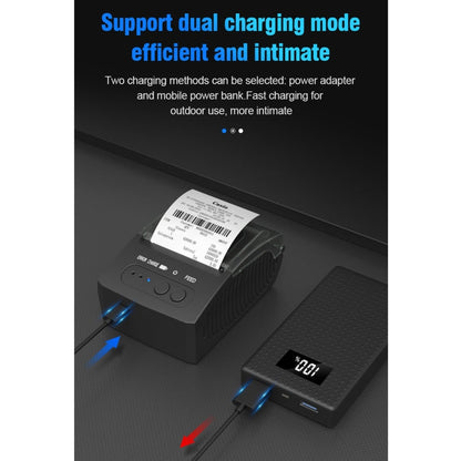 5811DD 58mm Bluetooth 4.0 Portable Thermal Bluetooth Receipt Printer,, EU Plug, US Plug, UK Plug