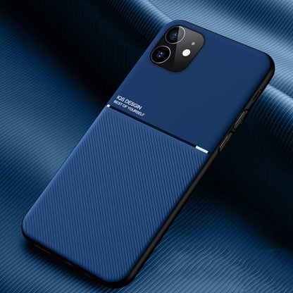 Classic Tilt Strip Grain Magnetic Shockproof PC + TPU Case, For iPhone 12 mini, For iPhone 12 / 12 Pro, For iPhone 12 Pro Max