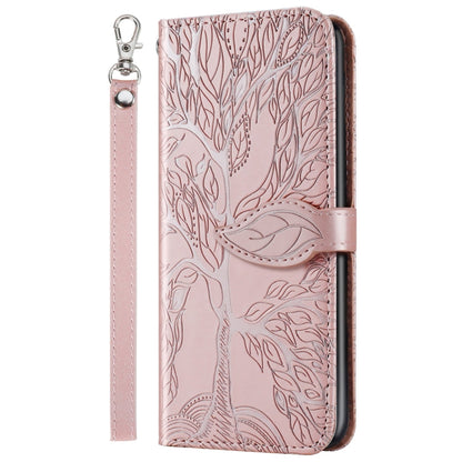Life of Tree Embossing Pattern Horizontal Flip Leather Case with Holder & Card Slot & Wallet & Photo Frame & Lanyard, For iPhone 12 / 12 Pro, For iPhone 12 Pro Max, For iPhone X / XS, For iPhone XR