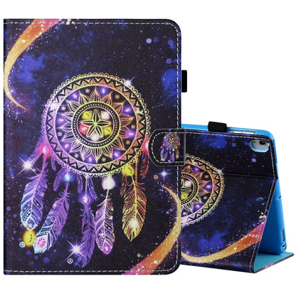 Sewing Thread Horizontal Painted Flat Leather Case with Pen Cover & Anti Skid Strip & Card Slot & Holder & Sleep / Wake-up Function, For iPad Mini 5 / 4 / 3 / 2 / 1, For iPad 10.2 / iPad Air 10.5 (2019)
