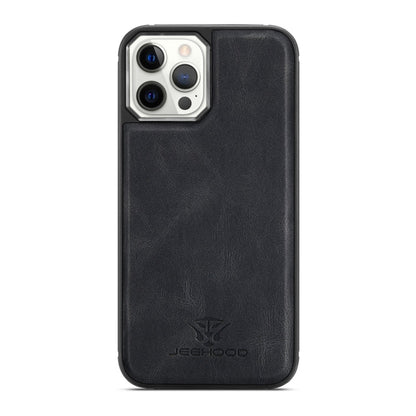 JEEHOOD Retro Magnetic Detachable Leather Case with Wallet & Card Slot & Holder, For iPhone 12 mini, For iPhone 12 / 12 Pro, For iPhone 12 Pro Max