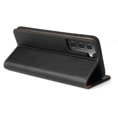 Fierre Shann PU Genuine Leather Texture Horizontal Flip Leather Case with Holder & Card Slots & Wallet, For Samsung Galaxy S21 5G, For Samsung Galaxy S21+ 5G, For Samsung Galaxy S21 Ultra 5G
