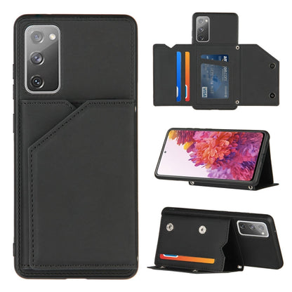 Skin Feel PU + TPU + PC Back Cover Shockproof Case with Card Slots & Holder & Photo Frame, For Samsung Galaxy M60s & A81, For Huawei P40 Lite & Nova 6 SE, For Samsung Galaxy S20 FE, For Samsung Galaxy S20 Ultra