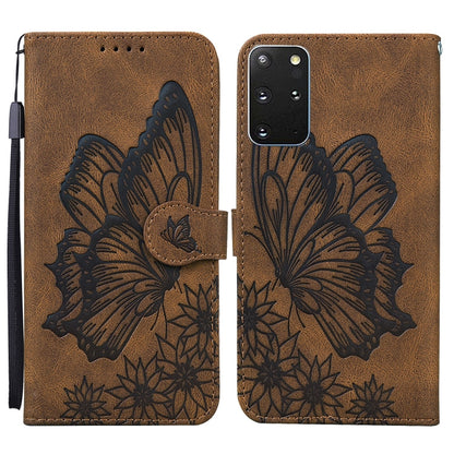Retro Skin Feel Butterflies Embossing Horizontal Flip Leather Case with Holder & Card Slots & Wallet, For Samsung Galaxy S20+, For Samsung Galaxy S20 Ultra, For Samsung Galaxy S21 5G, For Samsung Galaxy S21 Ultra  5G
