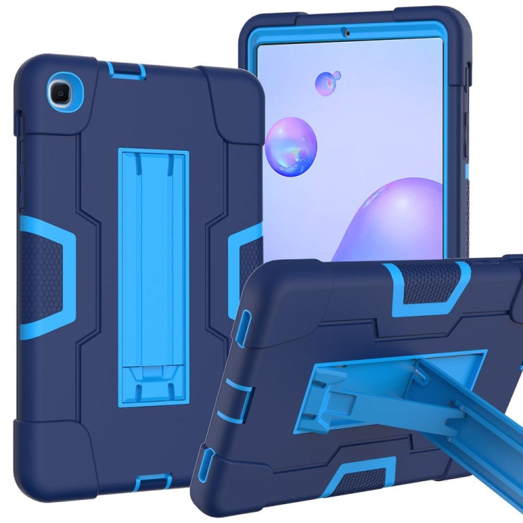 Contrast Color Robot Shockproof Silicon + PC Protective Case with Holder, For Samsung Galaxy Tab S6 Lite P610, For Samsung Galaxy Tab A 8.4 (2020) T307