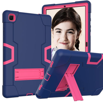 Contrast Color Robot Shockproof Silicon + PC Protective Case with Holder, For Samsung Galaxy Tab A7 10.4 (2020) T500