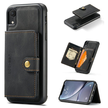 JEEHOOD Retro Magnetic Detachable Protective Case with Wallet & Card Slot & Holder, For iPhone 8 Plus & 7 Plus, For iPhone SE 2022 / SE 2020 & 8 & 7, For iPhone X / XS, For iPhone XR