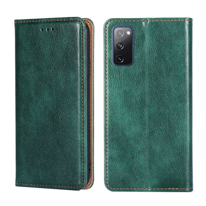 PU + TPU Gloss Oil Solid Color Magnetic Horizontal Flip Leather Case with Holder & Card Slot & Wallet, For Samsung Galaxy S20 FE
