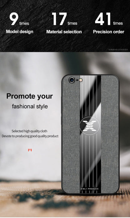 XINLI Stitching Cloth Textue Shockproof TPU Protective Case, For iPhone 6 & 6s, For iPhone 6 Plus & 6s Plus