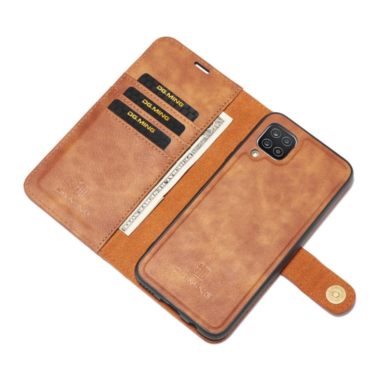 DG.MING Crazy Horse Texture Flip Detachable Magnetic Leather Case with Holder & Card Slots & Wallet, For Samsung Galaxy A12, For Samsung Galaxy A32 5G, For Samsung Galaxy A52 5G / 4G, For Samsung Galaxy A72 5G / 4G