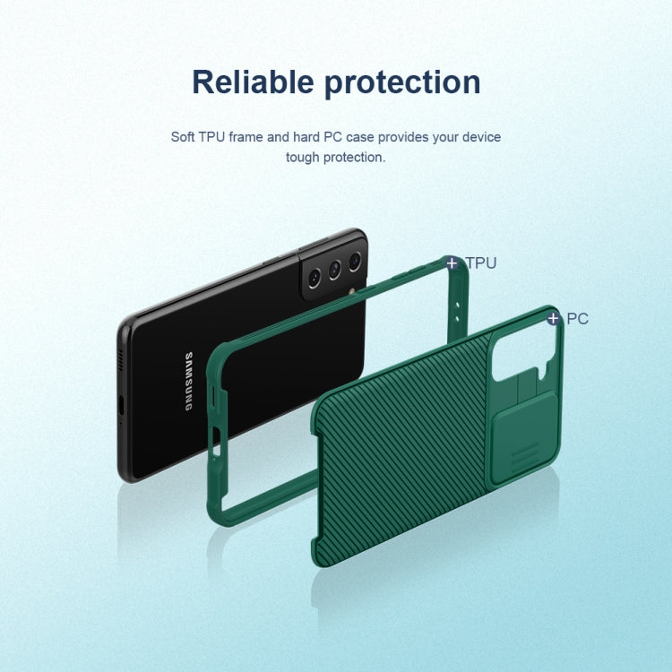 NILLKIN Black Mirror Pro Series Camshield Full Coverage Dust-proof Scratch Resistant Phone Case, For Samsung Galaxy S21 5G, For Samsung Galaxy S21 Ultra 5G