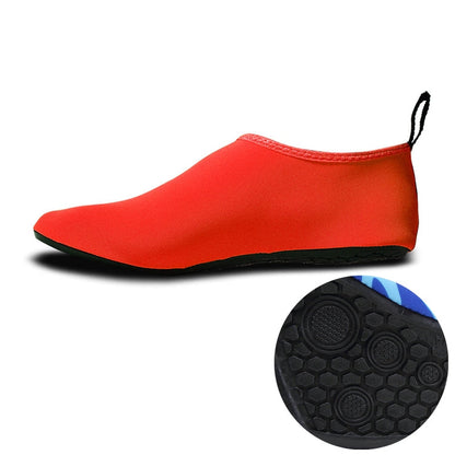 Non-slip Wear-resisting Thick Rubber Sole Diving Shoes and  Socks, One Pair, XXXS, XXS