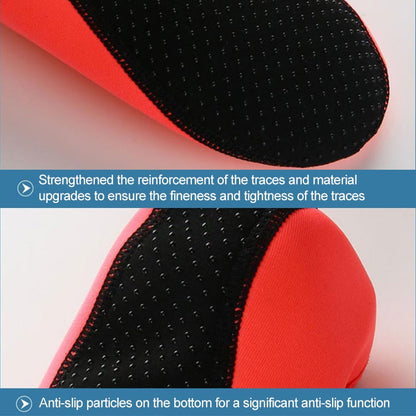 Non-slip Plastic Grain Texture Thick Cloth Sole Solid Color Diving Shoes and Socks, One Pair, XXXS, XXS, XS, S