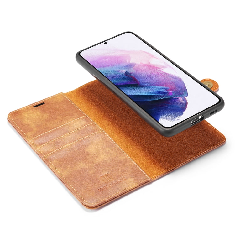 DG.MING Crazy Horse Texture Flip Detachable Magnetic Leather Case with Holder & Card Slots & Wallet, For Samsung Galaxy S21 5G, For Samsung Galaxy S21+ 5G, For Samsung Galaxy S21 Ultra 5G