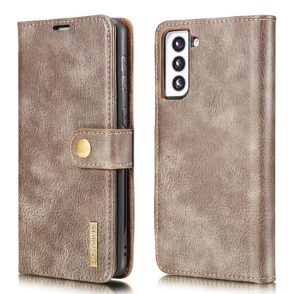 DG.MING Crazy Horse Texture Flip Detachable Magnetic Leather Case with Holder & Card Slots & Wallet, For Samsung Galaxy S21 5G, For Samsung Galaxy S21+ 5G, For Samsung Galaxy S21 Ultra 5G