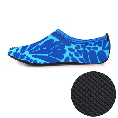 3mm Non-slip Rubber Embossing Texture Sole Figured Diving Shoes and Socks, One Pair, XL, XXL, XXXL