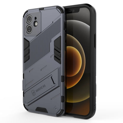 Punk Armor 2 in 1 PC + TPU Shockproof Case with Invisible Holder, For iPhone 12 mini, For iPhone 12, For iPhone 12 Pro