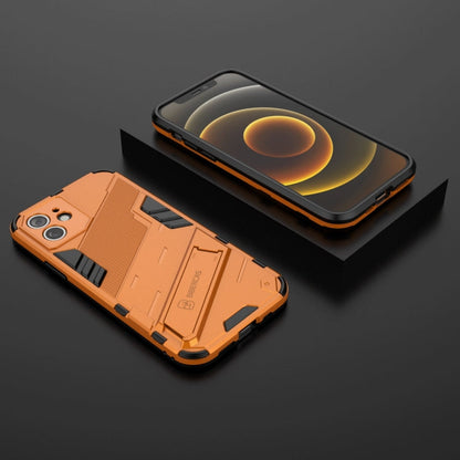 Punk Armor 2 in 1 PC + TPU Shockproof Case with Invisible Holder, For iPhone 12 mini, For iPhone 12, For iPhone 12 Pro