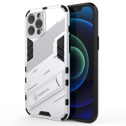 Punk Armor 2 in 1 PC + TPU Shockproof Case with Invisible Holder, For iPhone 12 Pro Max, For iPhone 11 Pro, For iPhone 11