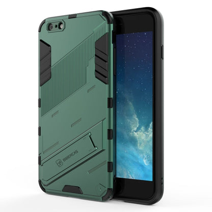Punk Armor 2 in 1 PC + TPU Shockproof Case with Invisible Holder, For iPhone XS Max, For iPhone 6 & 6s, For iPhone 6 Plus & 6s  Plus