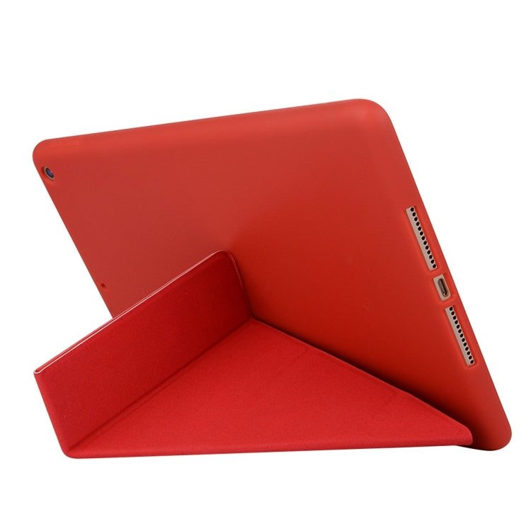For iPad 10.2 inch TPU Horizontal Deformation Flip Leather Case with Holder