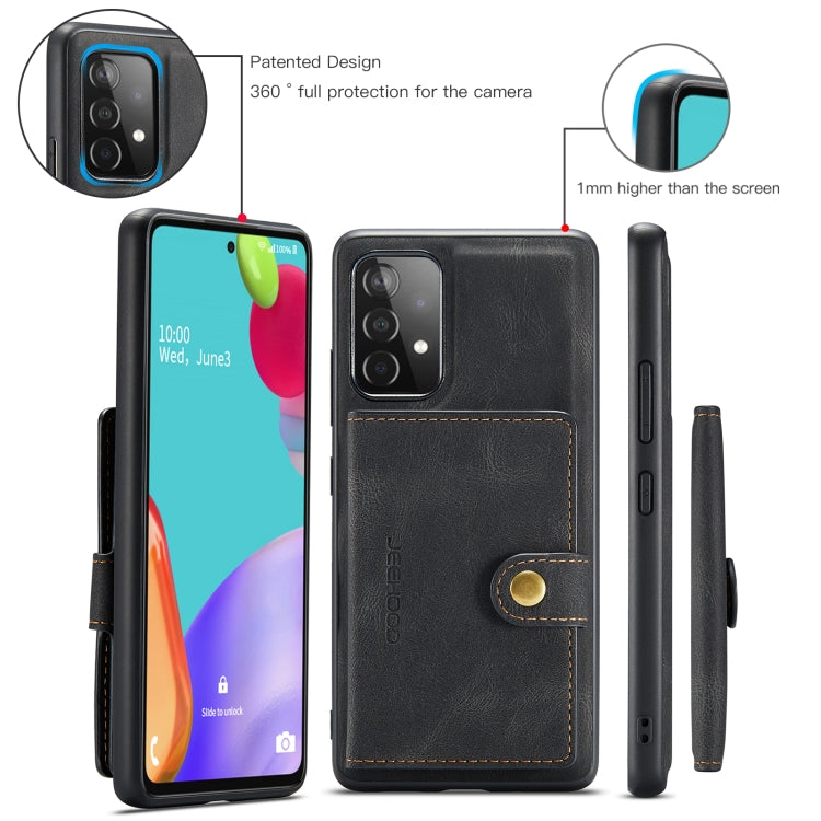 JEEHOOD Retro Magnetic Detachable Protective Case with Wallet & Card Slot & Holder, For Samsung Galaxy A52 5G, For Samsung Galaxy A72 5G, For Samsung Galaxy A51 5G
