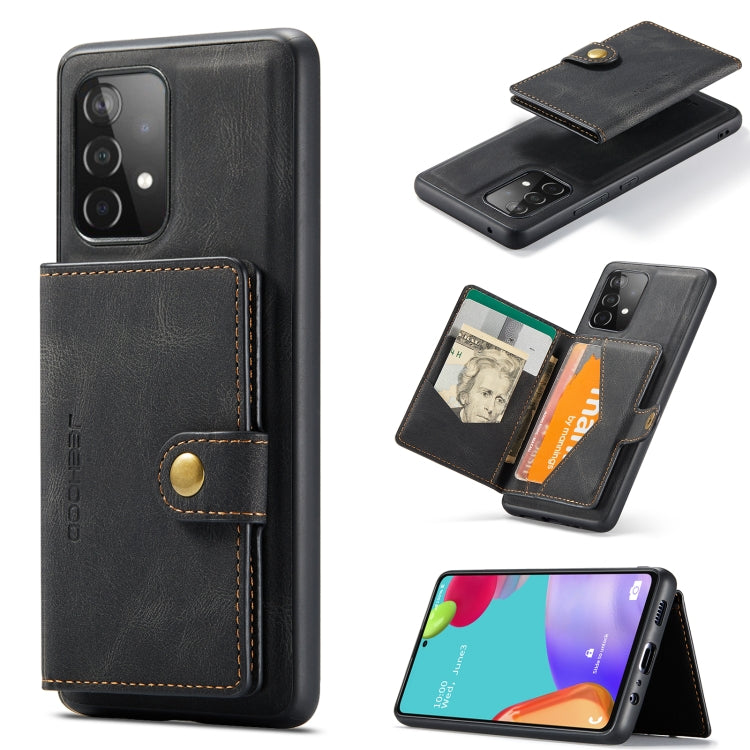 JEEHOOD Retro Magnetic Detachable Protective Case with Wallet & Card Slot & Holder, For Samsung Galaxy A52 5G, For Samsung Galaxy A72 5G, For Samsung Galaxy A42 5G, For Samsung Galaxy A51 5G