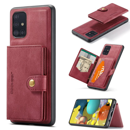 JEEHOOD Retro Magnetic Detachable Protective Case with Wallet & Card Slot & Holder, For Samsung Galaxy A52 5G, For Samsung Galaxy A72 5G, For Samsung Galaxy A51 5G