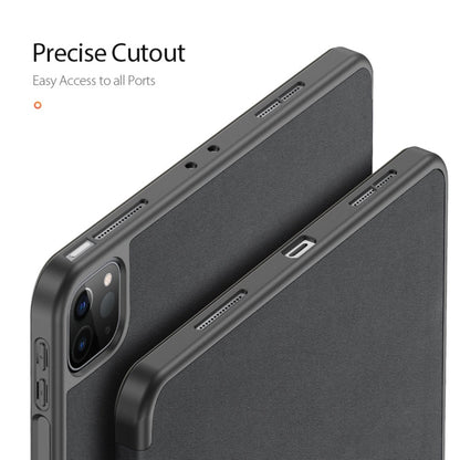 DUX DUCIS Domo Series Horizontal Flip Magnetic TPU + PU Leather Case with Three-folding Holder & Pen Slot & Sleep / Wake-up Function, iPad Pro 11 （2021）/(2020), iPad Pro 12.9  2021 / 2020