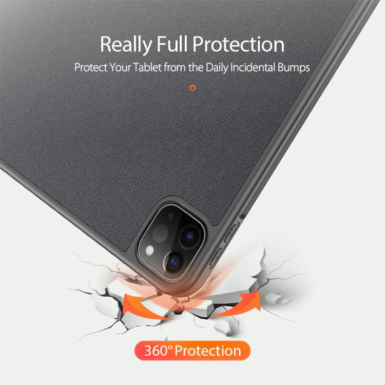 DUX DUCIS Domo Series Horizontal Flip Magnetic TPU + PU Leather Case with Three-folding Holder & Pen Slot & Sleep / Wake-up Function, iPad Pro 11 （2021）/(2020), iPad Pro 12.9  2021 / 2020