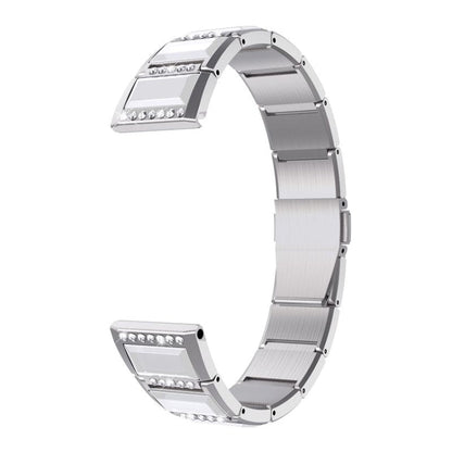 Stainless Steel Diamond Encrusted Replacement Watchbands, For Samsung Galaxy Watch 3 45mm, For Samsung Galaxy Watch Active2 44mm / Watch Active2 40mm / Watch Active, For Samsung Galaxy Watch 3 41mm