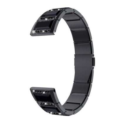Stainless Steel Diamond Encrusted Replacement Watchbands, For Samsung Galaxy Watch 3 45mm, For Samsung Galaxy Watch Active2 44mm / Watch Active2 40mm / Watch Active, For Samsung Galaxy Watch 3 41mm