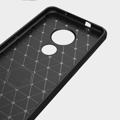 Brushed Texture Carbon Fiber TPU Protective Case, For Nokia 7.2 & 6.2