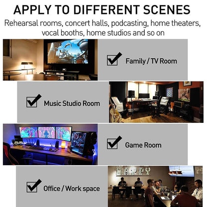 30x30x2.5cm Triangular Groove Style Recording Studio Drum Video Room Sound Insulation Board Silencer Cotton, 6 PCS, 10 PCS, 12 PCS, 20 PCS, 24 PCS