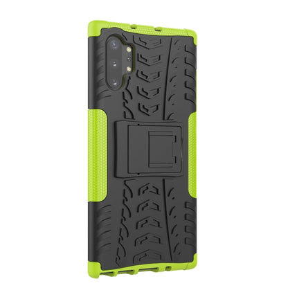 Tire Texture TPU + PC Shockproof Case with Holder, For Galaxy Note 10 Plus