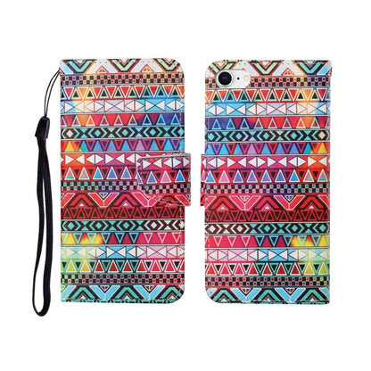 Painted Pattern Horizontal Flip Leathe Case, For iPhone SE (2020)/ 7 /8
