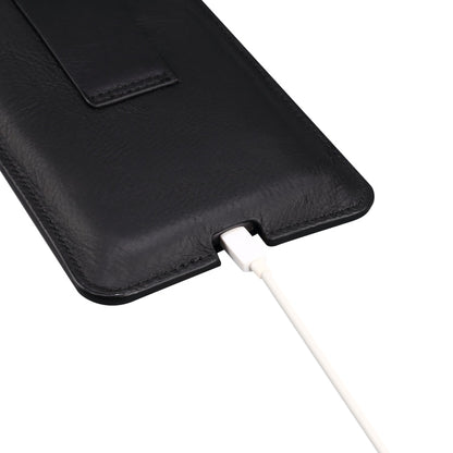 Universal Cow Leather Vertical Mobile Phone Leather Case Waist Bag For 5.5-6.5 inch and Below Phones, For 5.5-6.5 inch and Below Phones