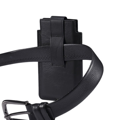 Universal Cow Leather Vertical Mobile Phone Leather Case Waist Bag For 5.5-6.5 inch and Below Phones, For 5.5-6.5 inch and Below Phones